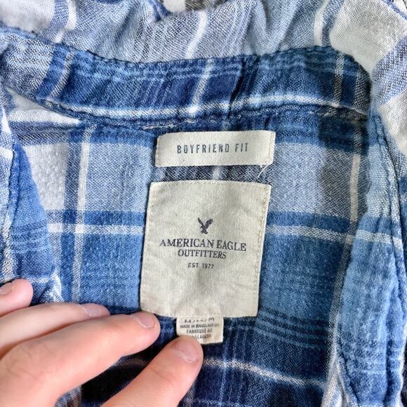 Bundle of Fall Flannels Womens Small Black White Blue Button Downs - Picture 12 of 13